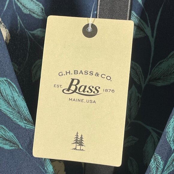 NEW Bass Dress Womens Small blue floral wrap classic preppy outdoor - Picture 5 of 11